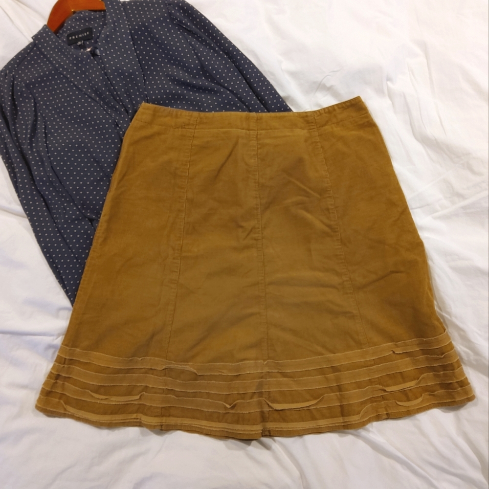 Midi Corduroy A-line Skirt Boden 16L UK / 12L US *see photos*
